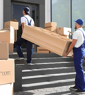Professional movers at work